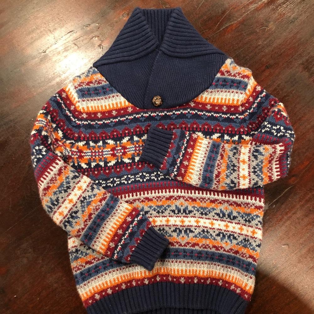Rorie Whelan boys pullover fair isle sweater size 2T